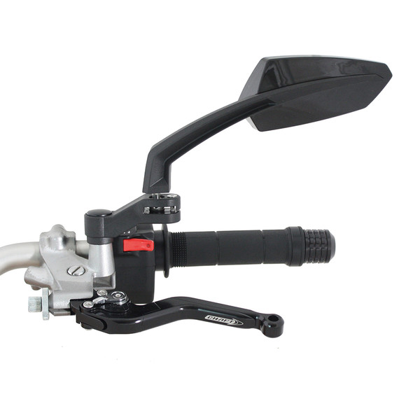 Chaft - Rétroviseur Twin - Pas de 8 et 10 mm Noir Mat