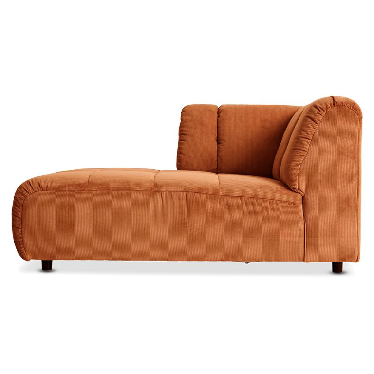 HKliving Wave bank element right divan Wise Blossom