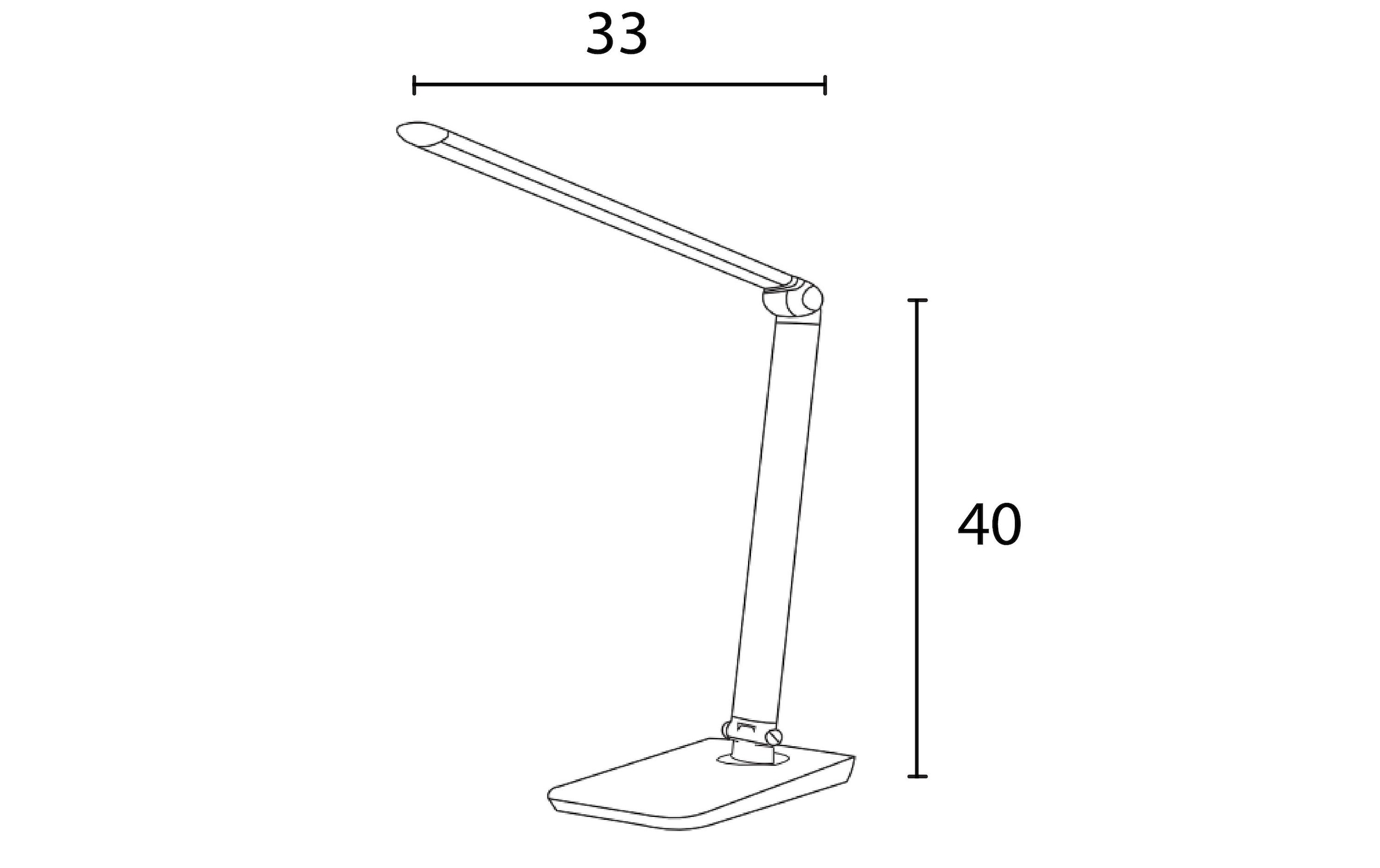 Schreibtischlampe »UNiLUX Twistled 1558 lm« 1 Stk.