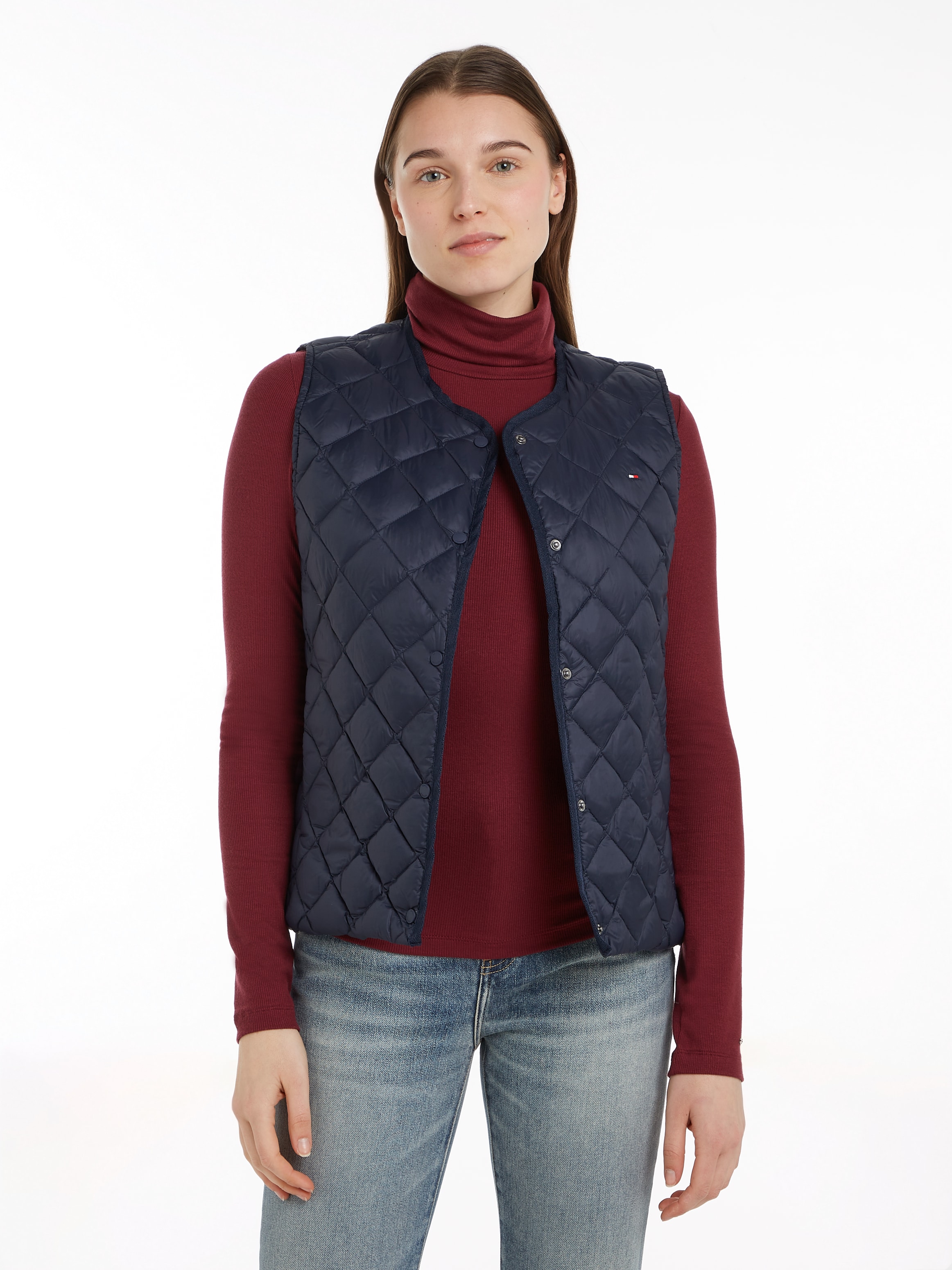 Tommy Hilfiger Steppweste mit Logostickerei
