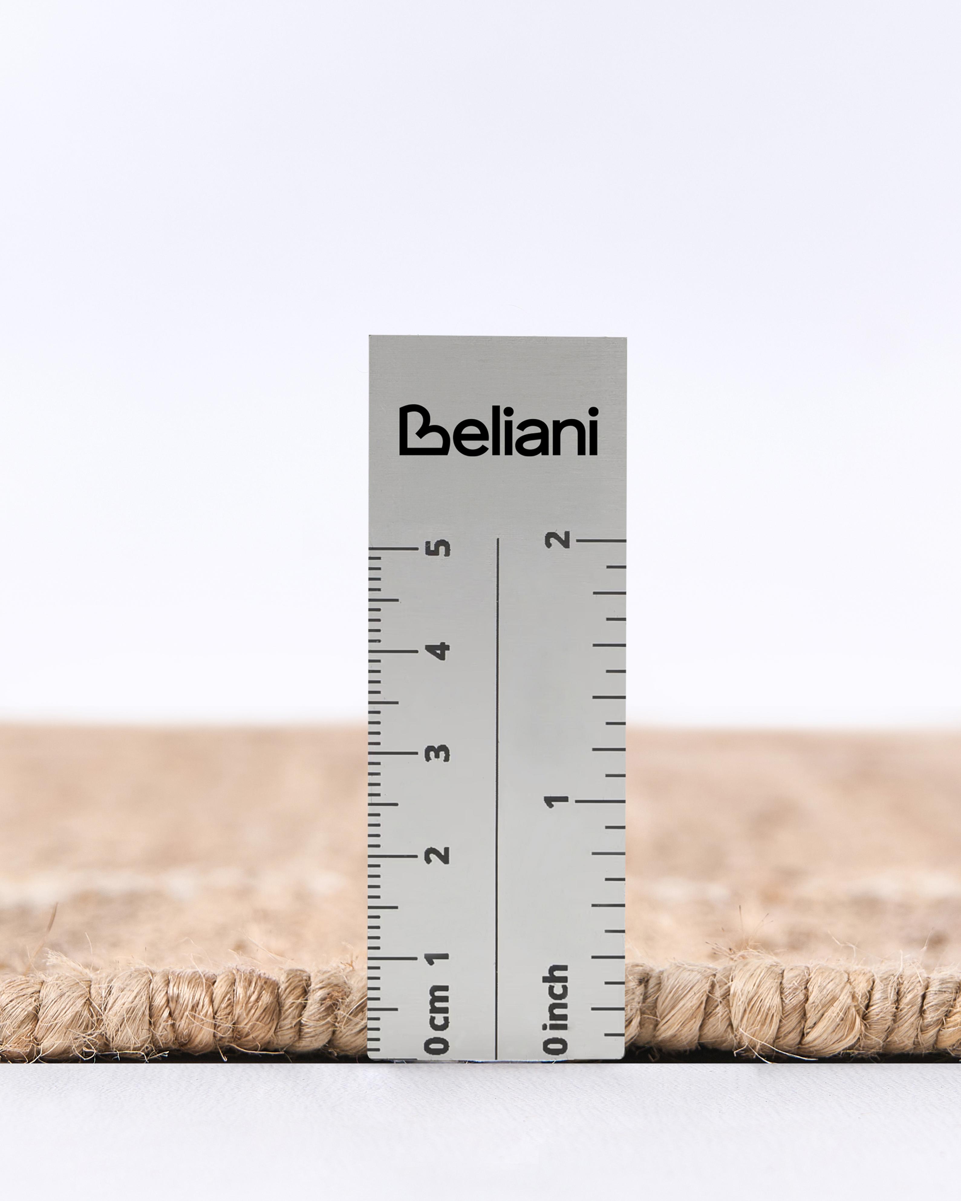 Vloerkleed GONDIA Lichtbeige 80 x 300 cm Jute