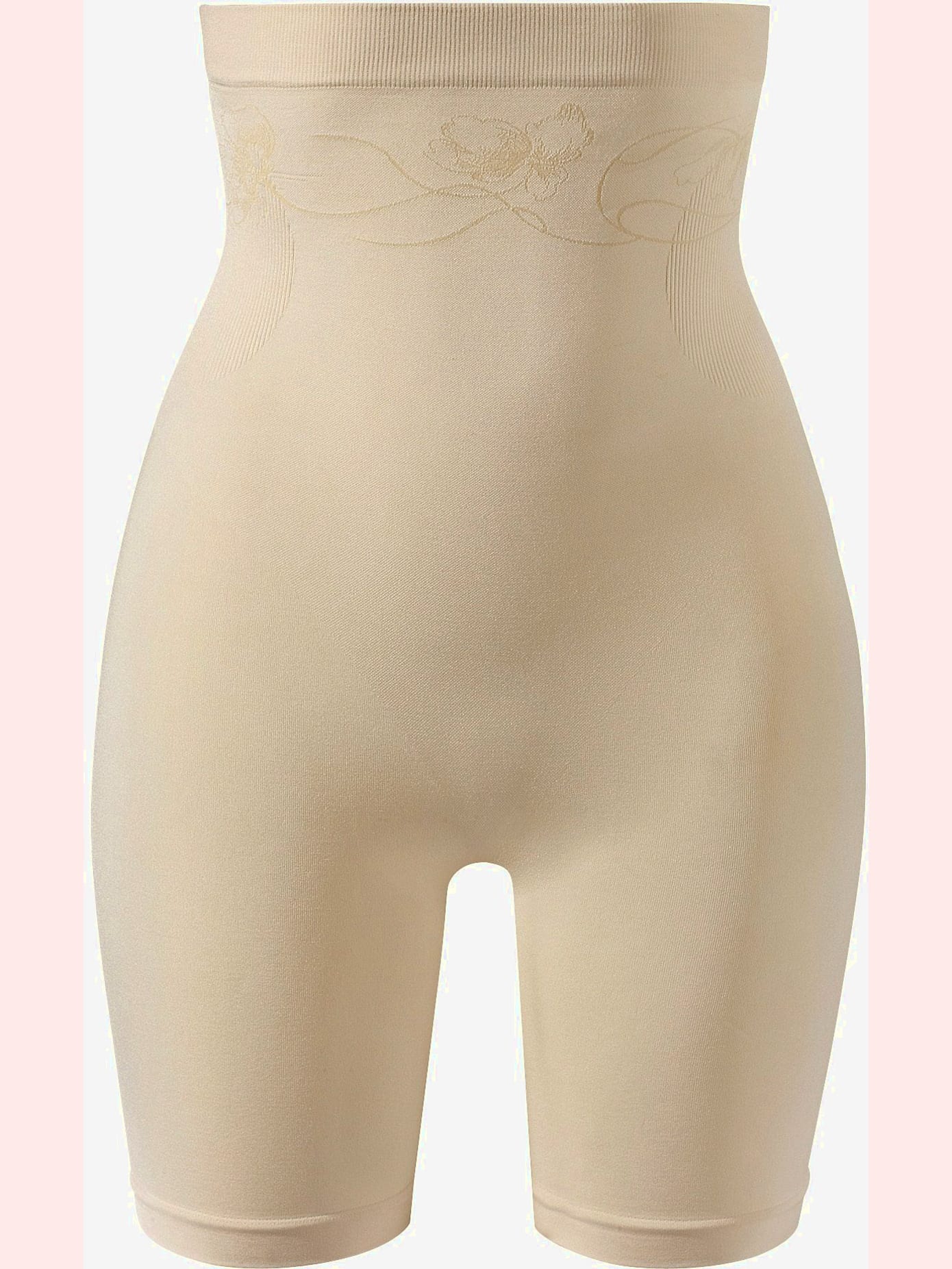 Pantalon gainant bas modelant taille haute et jambes longues