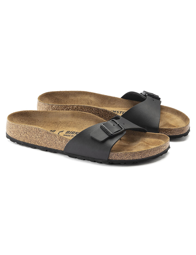 Madrid Birko-Flor Sandals Black Narrow