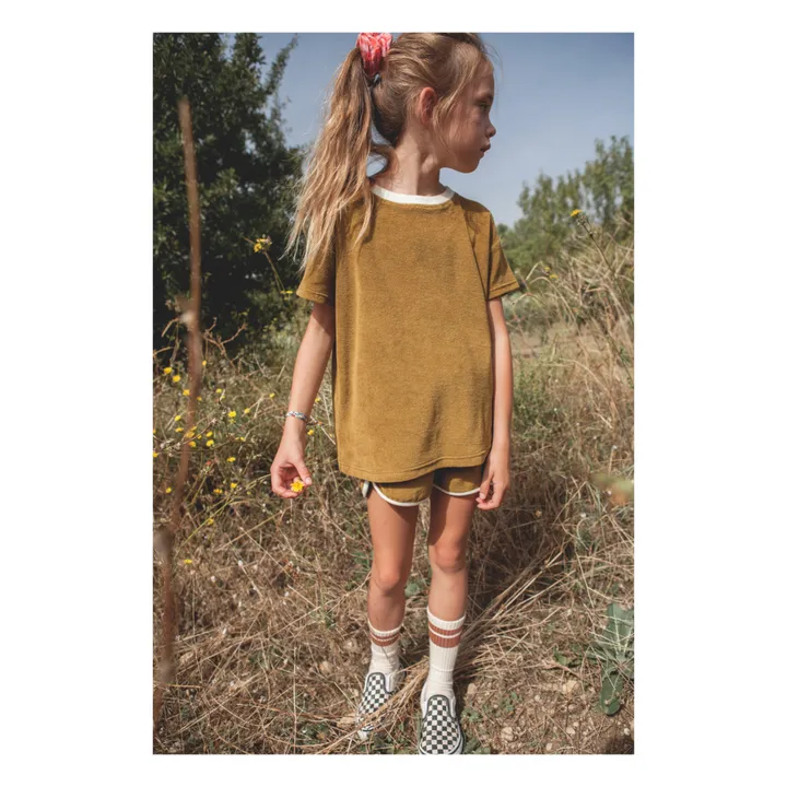 Marlot Paris T-shirt Augusto Eponge x Smallable | Ocre