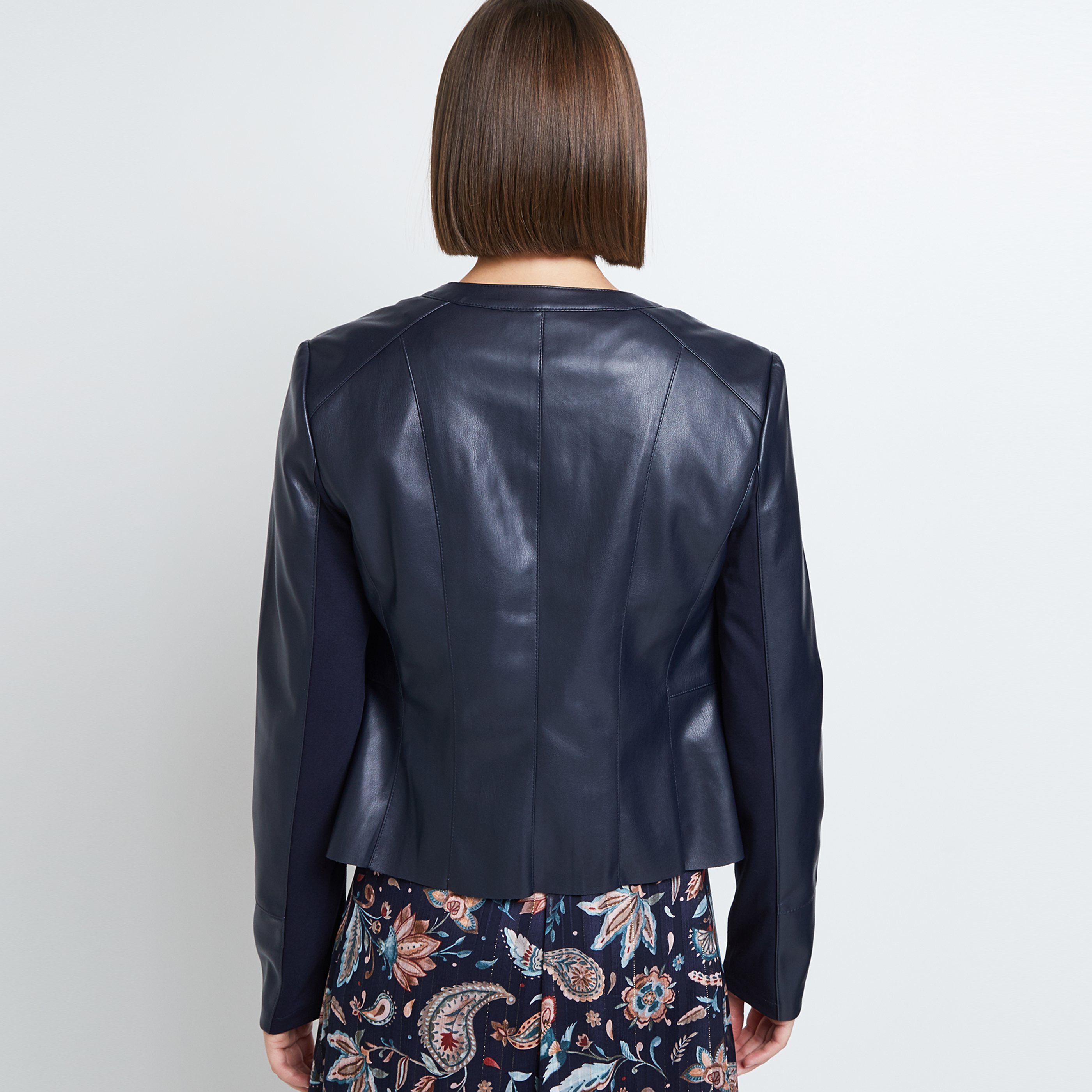 Veste simili femme - MARINE