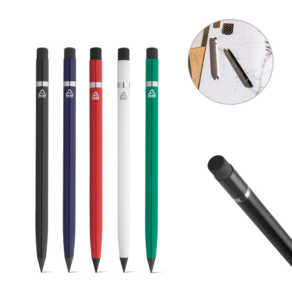 hi!dea 91696 - Stylo sans encre avec corps en aluminium recyclé (100 % rAL)