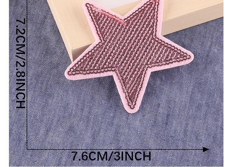 Embroidery Kingdom - Ster geborduurde applicatie patch (verschillende ontwerpen)