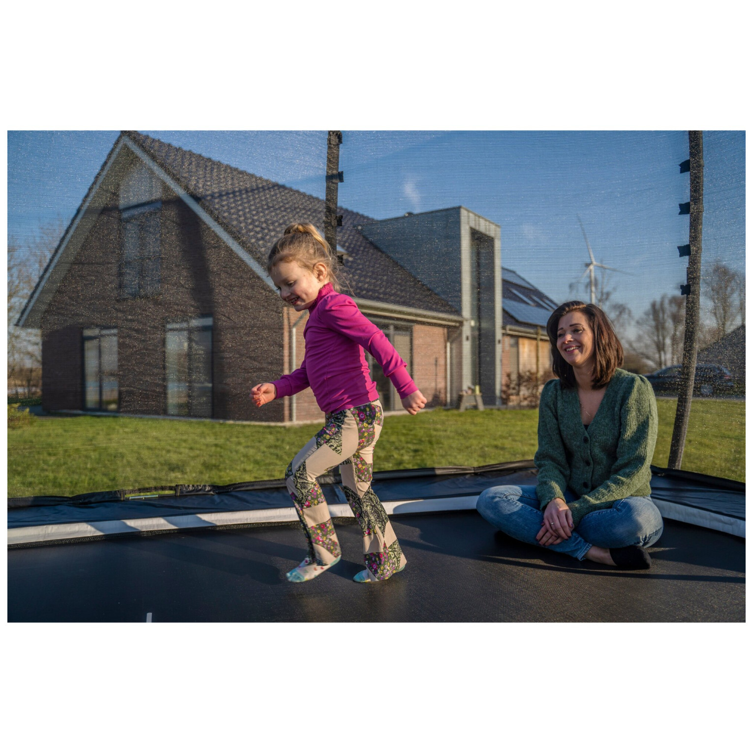 EXIT Allure Premium trampoline 244x427cm - zwart