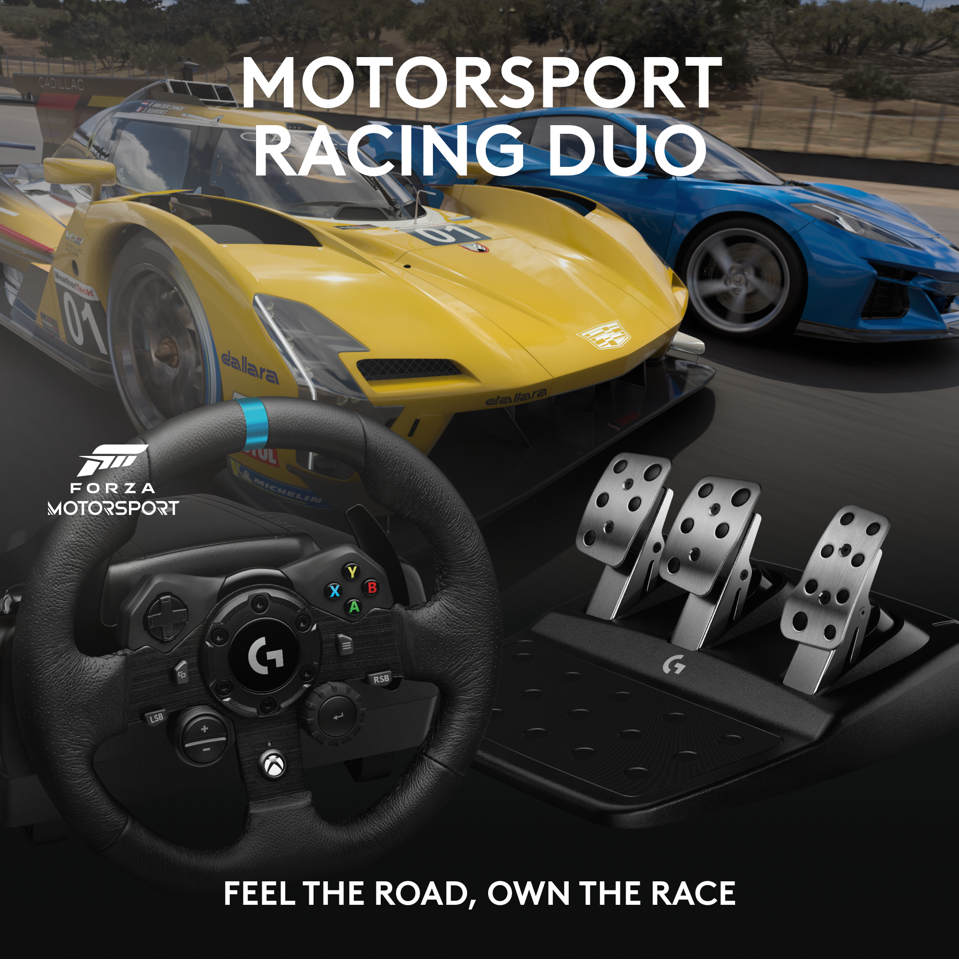 Logitech - G923 Racing Wheel + Forza Motorsport 8 Bundle