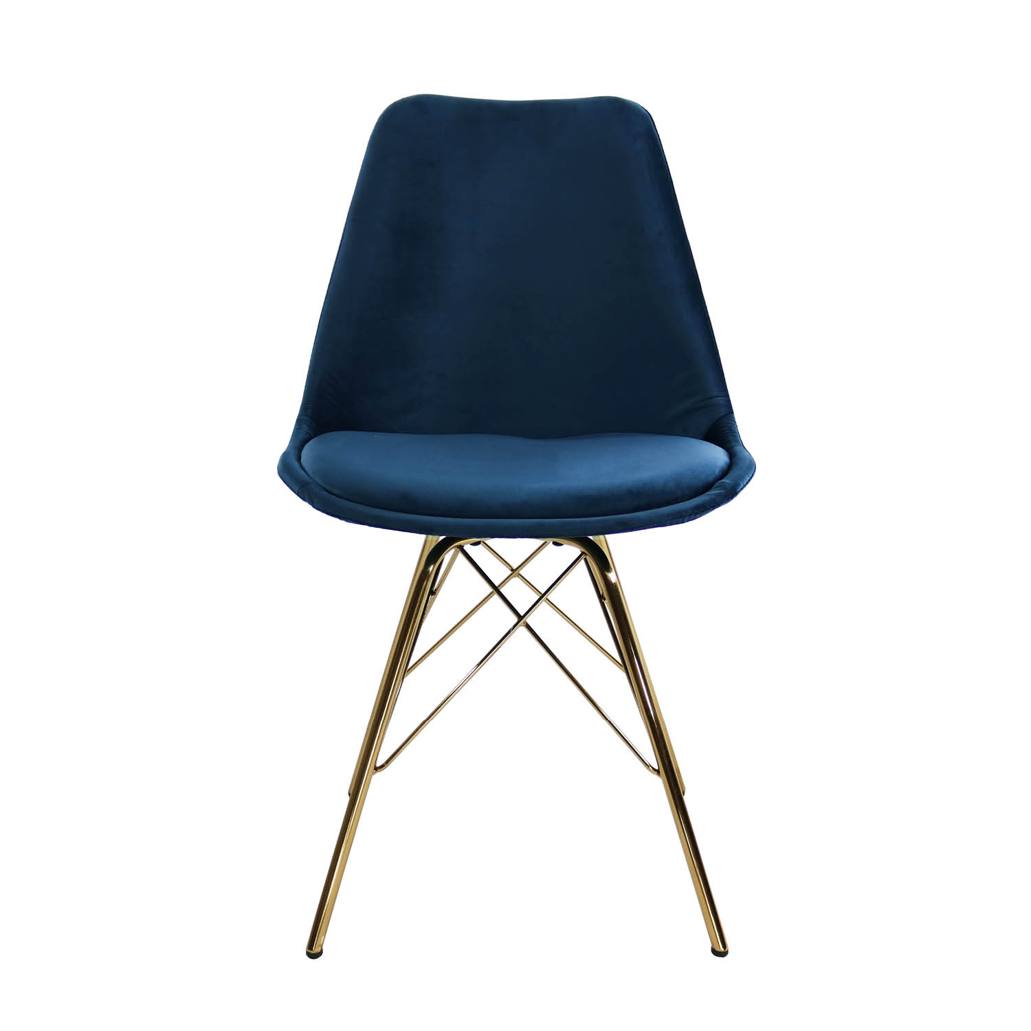Kick Kuipstoel - Velvet d.blauw GL