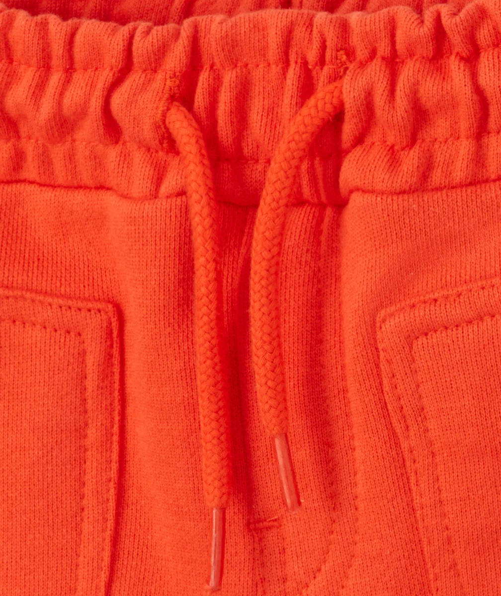 BERMUDA GARÇON EN FIBRES RECYCLÉES ORANGE