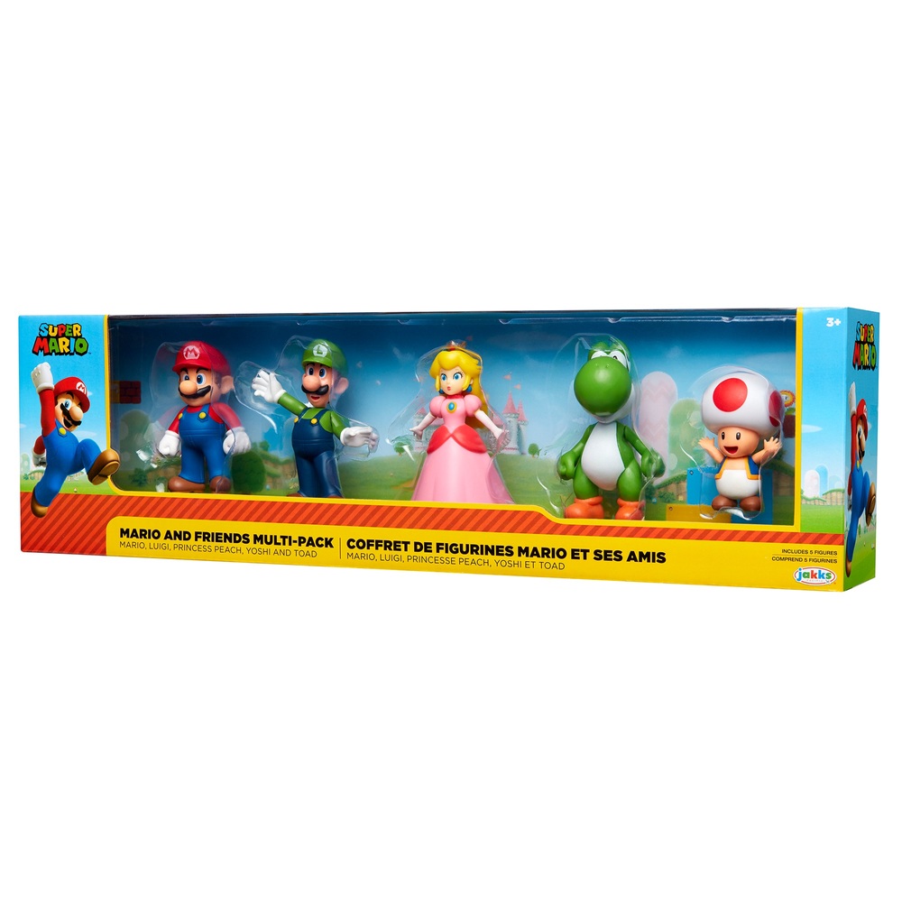 Nintendo Super Mario 6 cm Figuren 5er-Pack Mario & Freunde