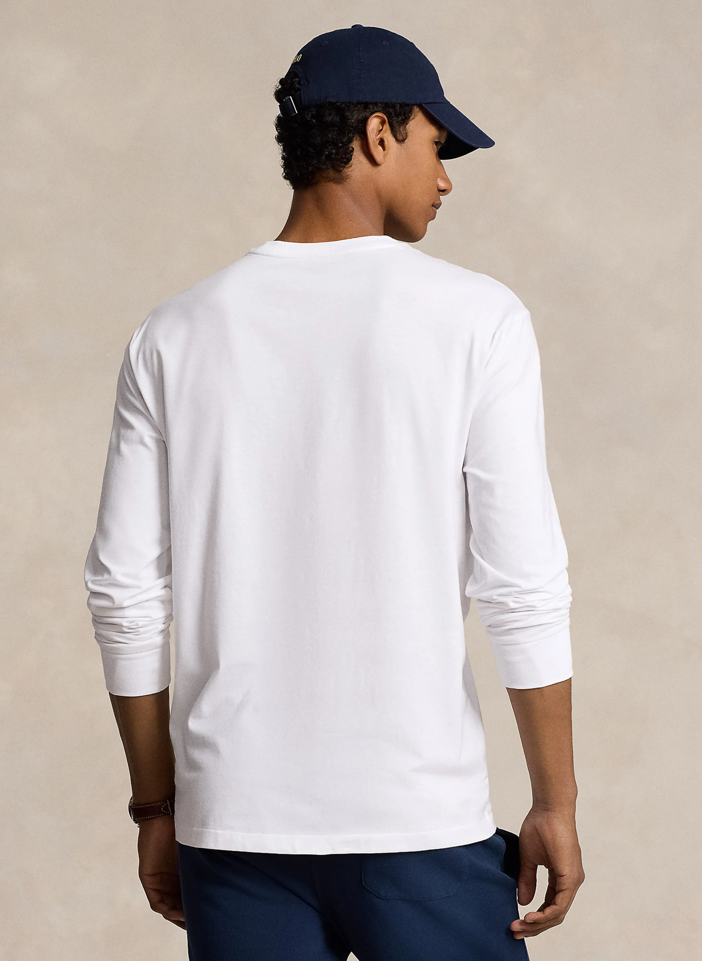 T-shirt col rond en coton | Blanc