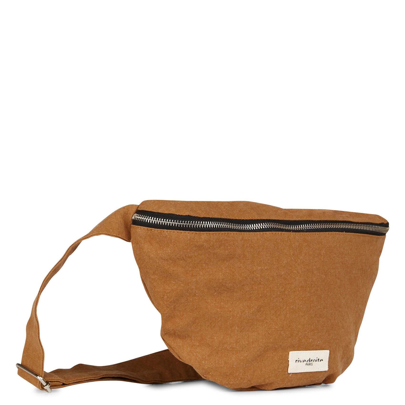 CUSTINE XL - Sac banane en coton recyclé imprimé | Beige