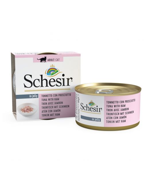 Schesir Kat Blik Gelei Vis 85 g - Kattenvoer