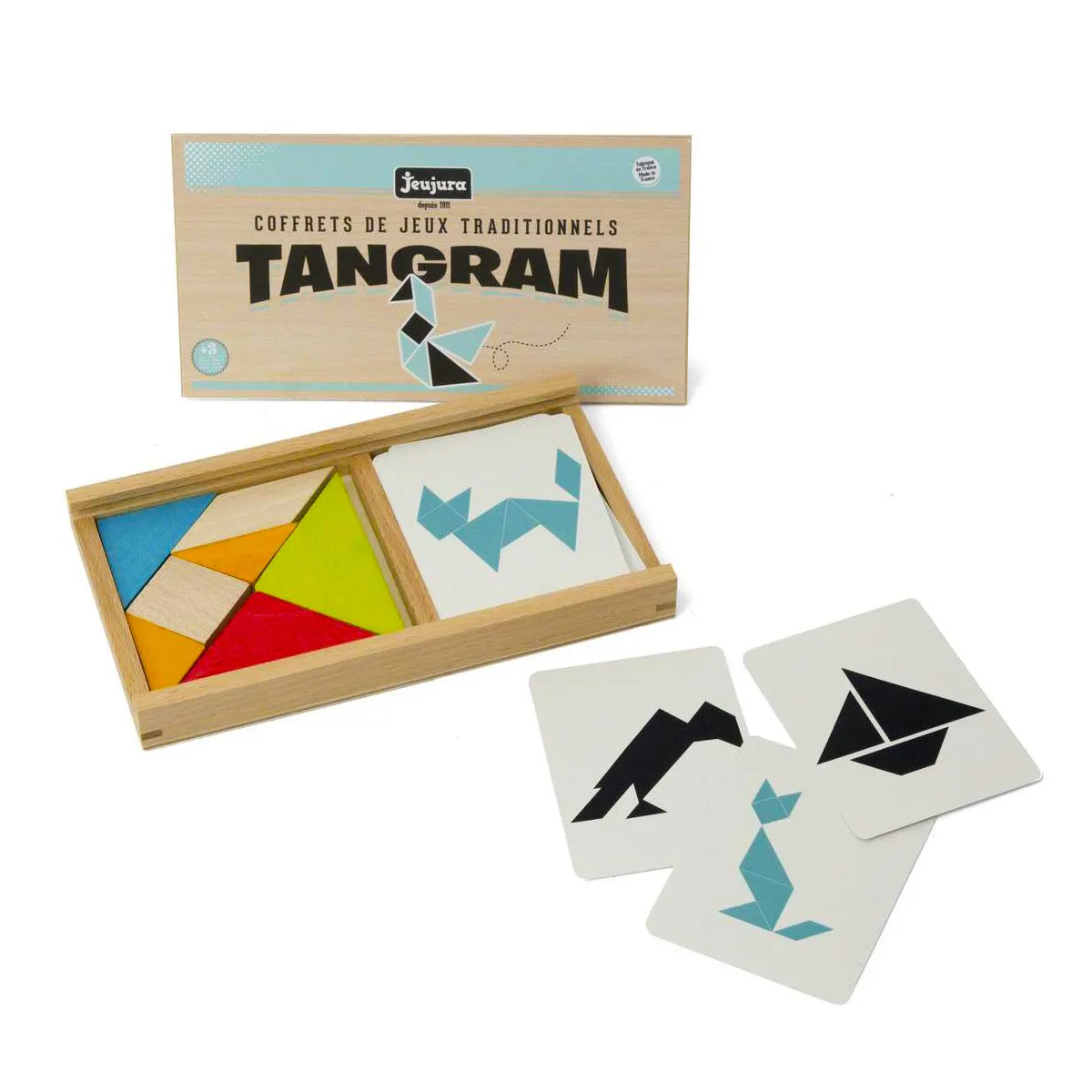 Jeujura Tangram Coffret Bois