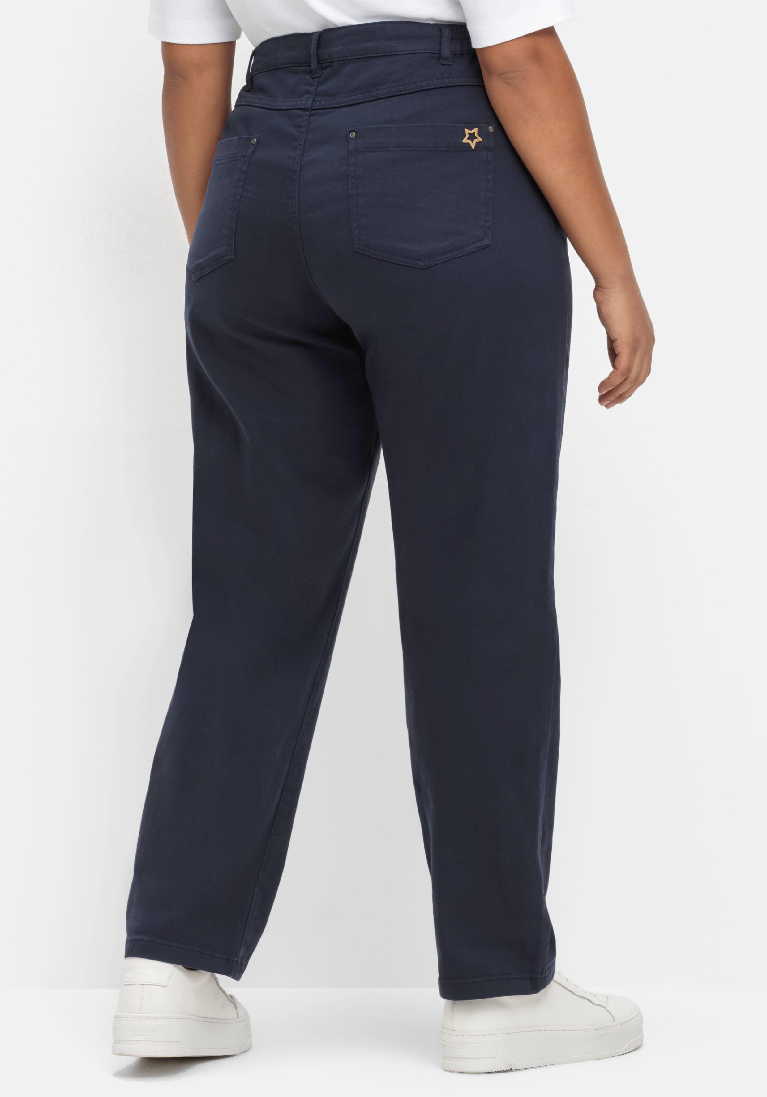 Gerade Jeans in Ankle-Länge, Five-Pocket-Form