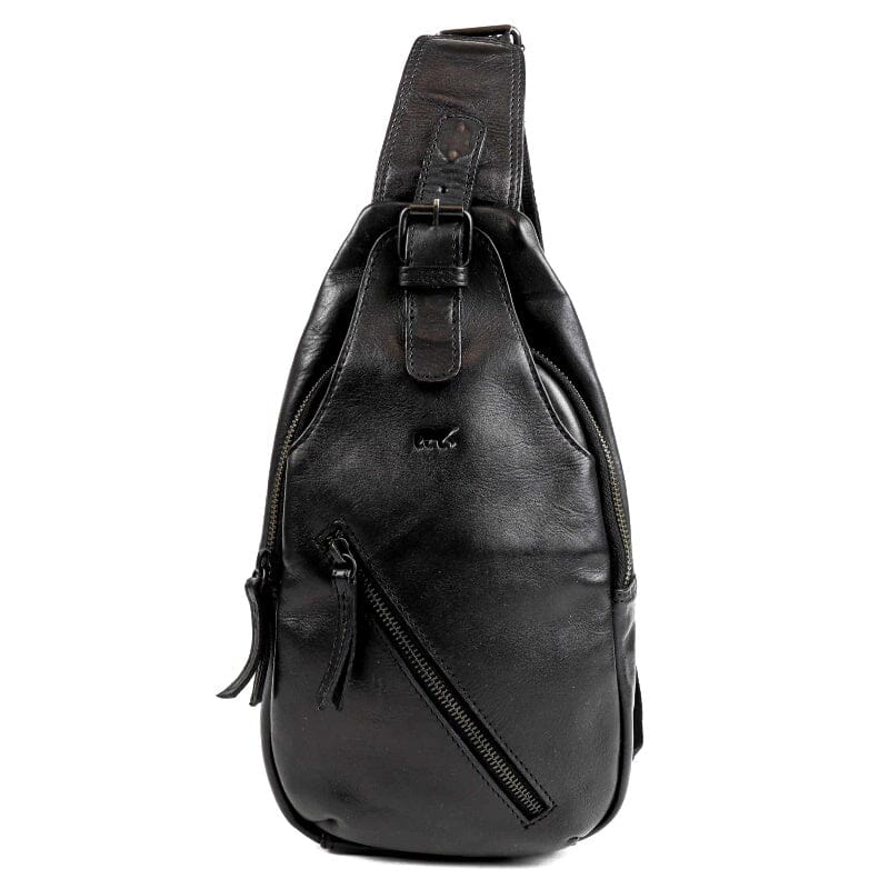 Bear Design Crossbody Tas Daley Zwart