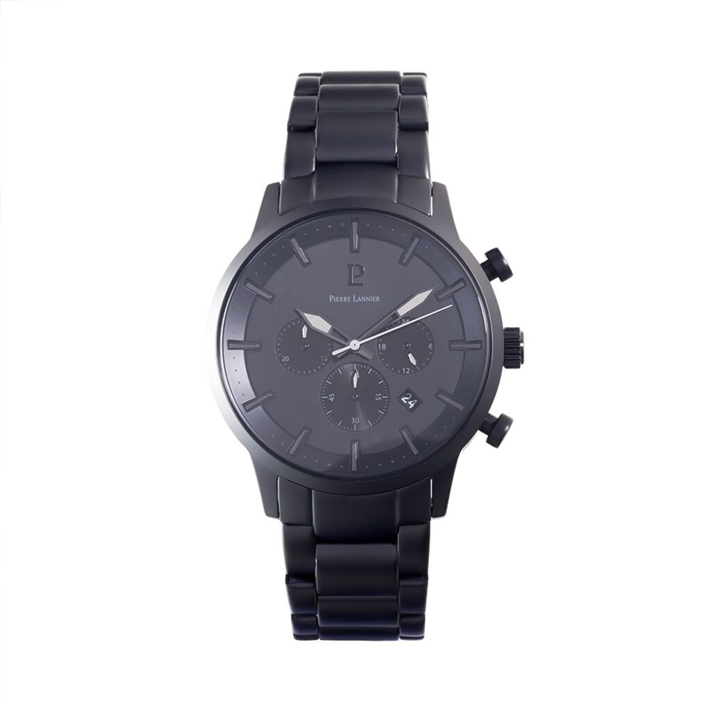 Montre Lannier Collection Absolue Acier Noir