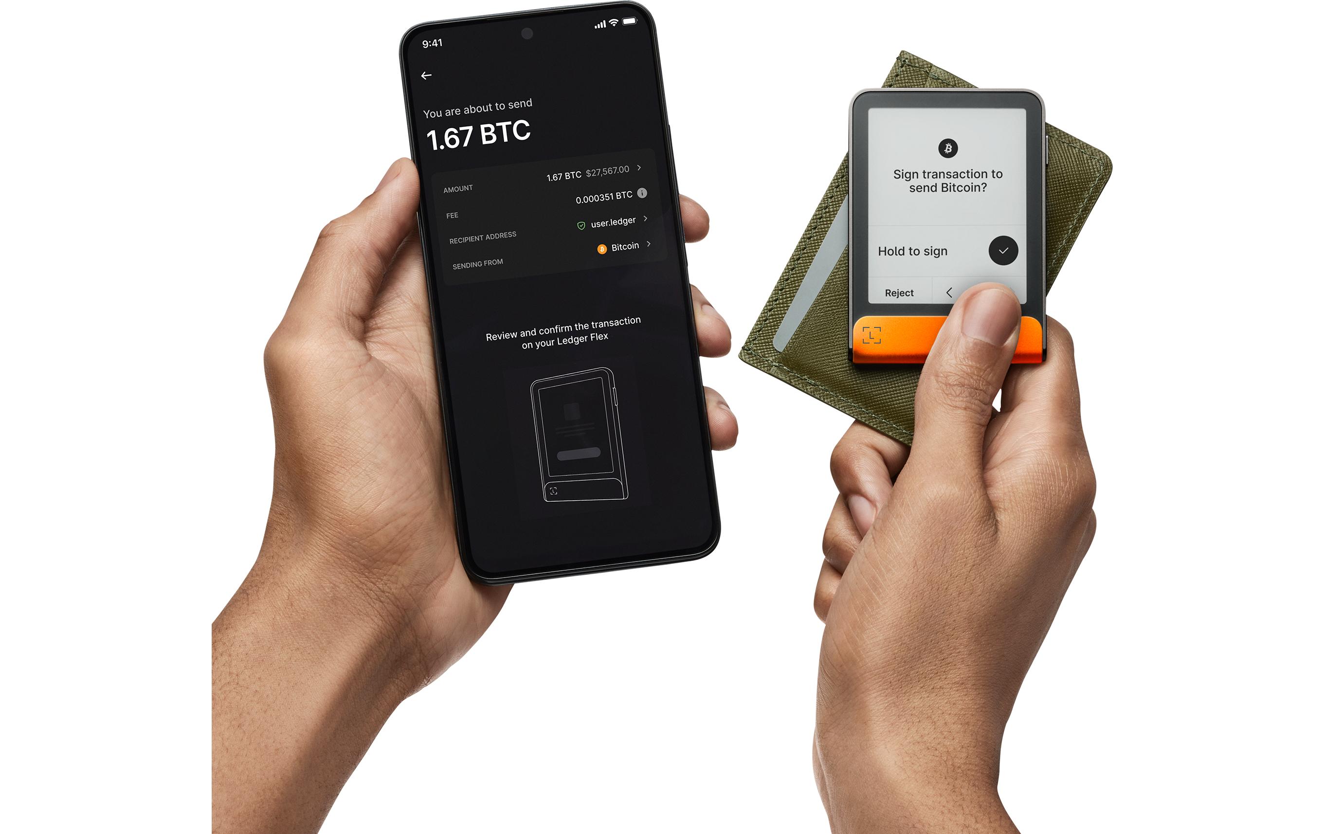 Flex Orange<br>Hardware-Wallet für Schutz digitaler Vermögenswerte inkl. Recovery Key