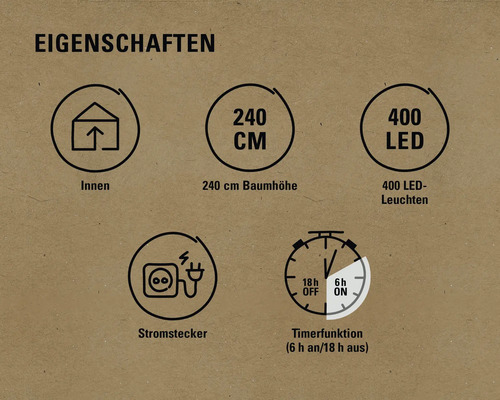 Lafiora Chamonix 240 cm LED groene kunstkerstboom