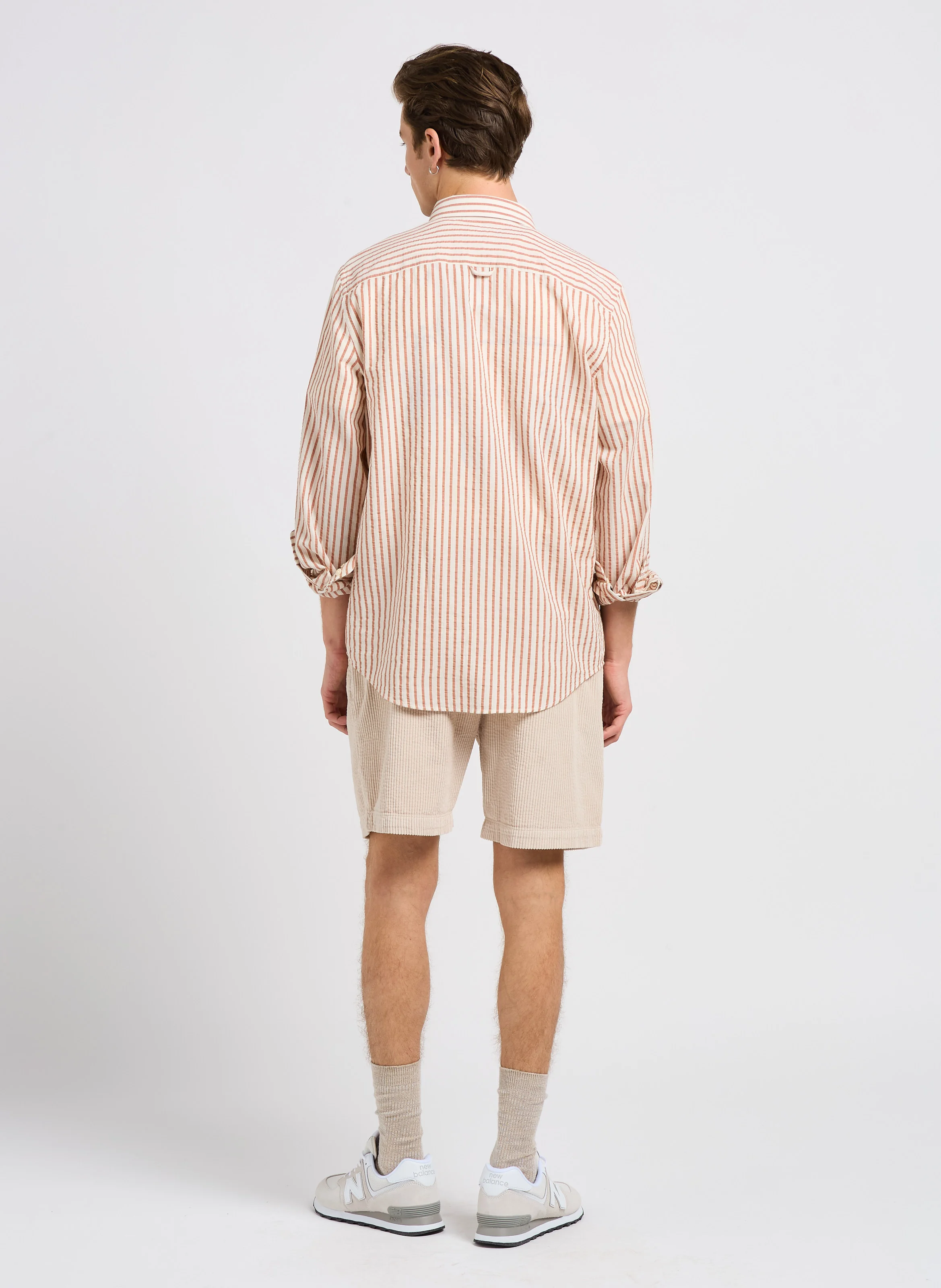 574 - Baskets basses en cuir velours | Beige