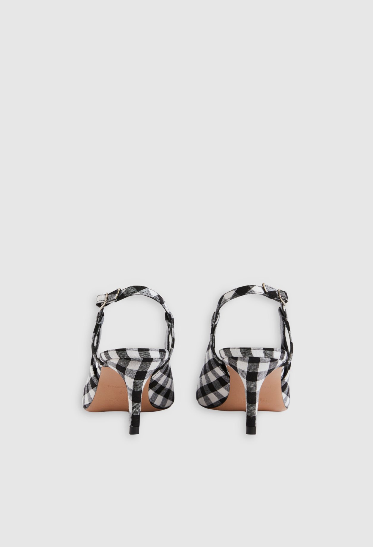 Escarpins slingback vichy