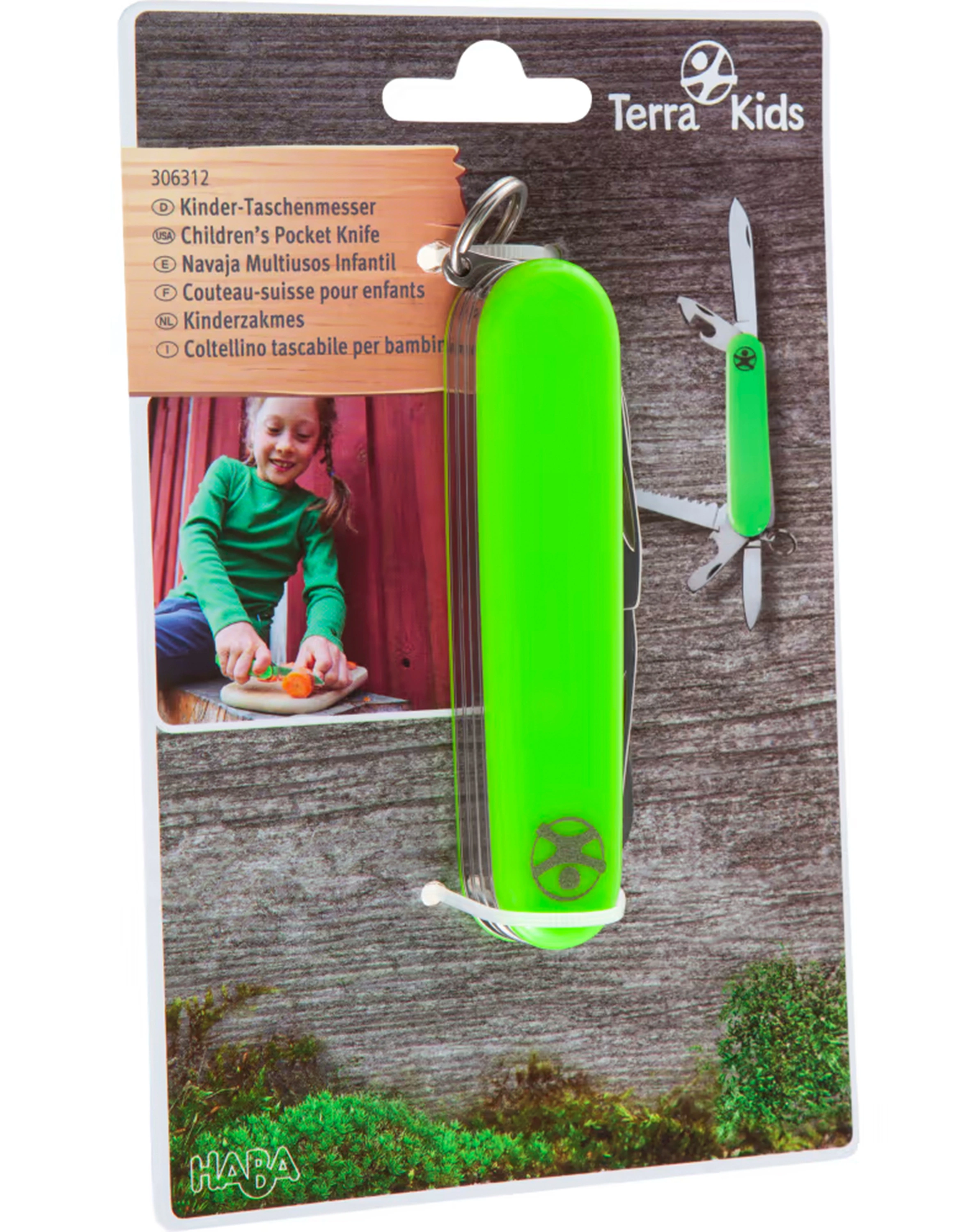 Kinder-Taschenmesser TEKids in grün