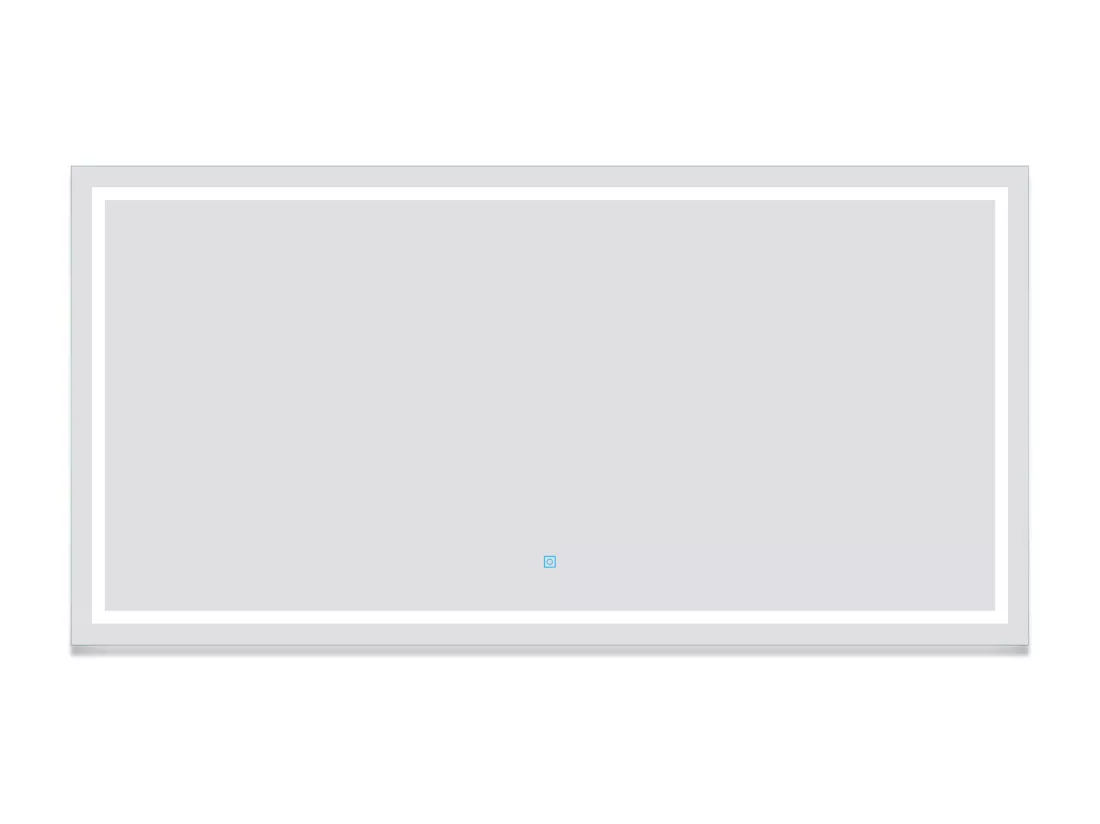 AICA Miroir de salle de bain LED dimmable, avec mémoire et anti-buée, 160x80cm, IP44