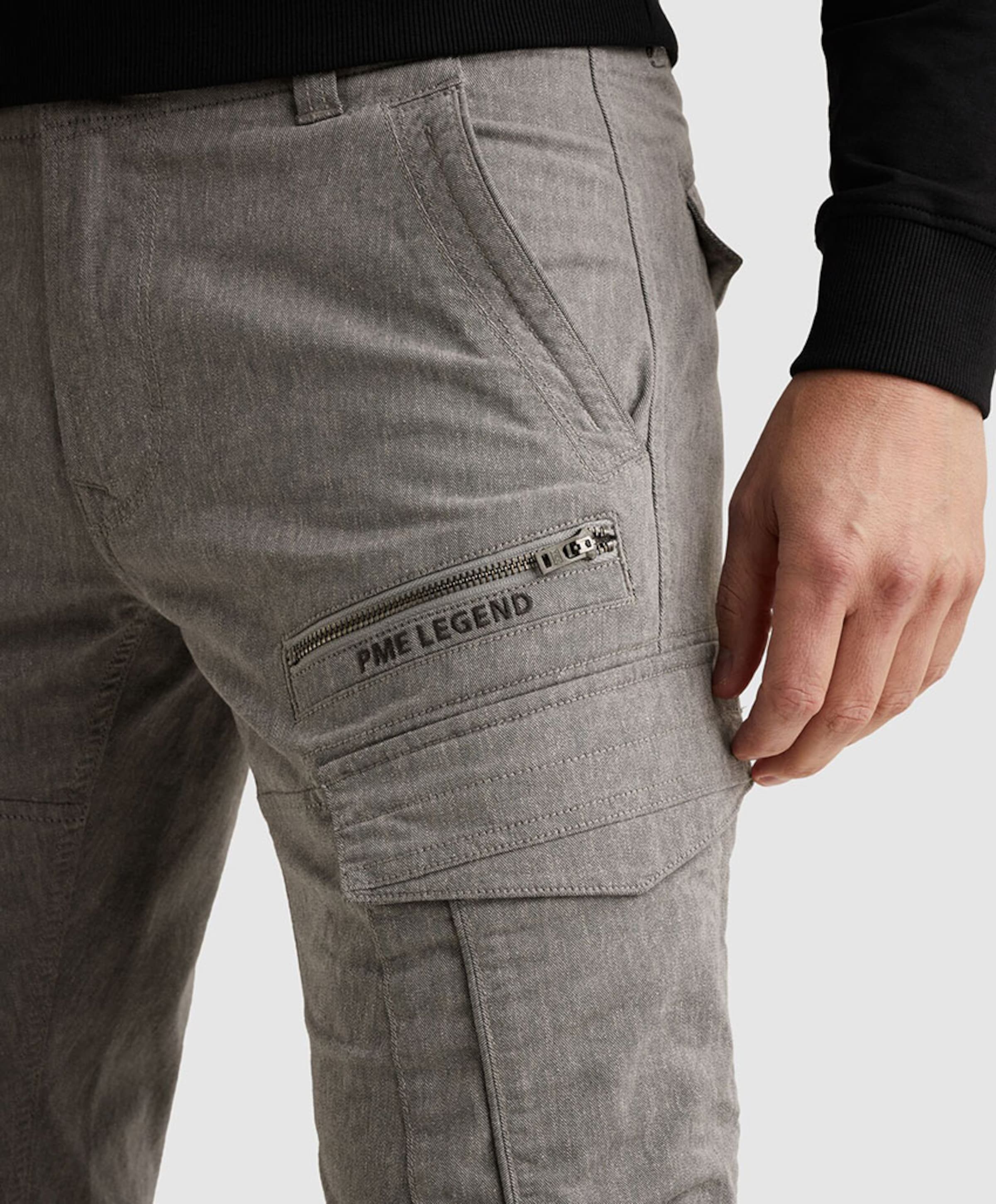 PME Legend NORDROP CARGO 3.0 GREY INDIGO WEFT heren broek grijs