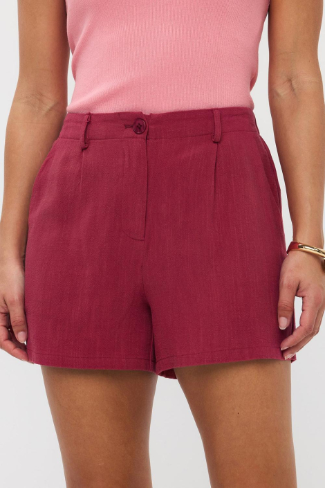Ydence rode dames korte broek