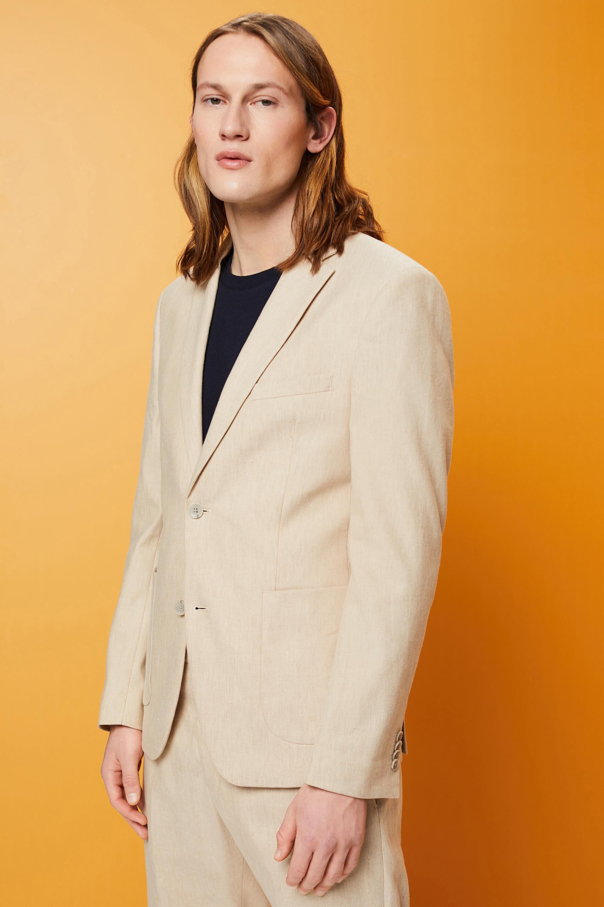 Blazer de coupe Slim Fit à boutonnage droit