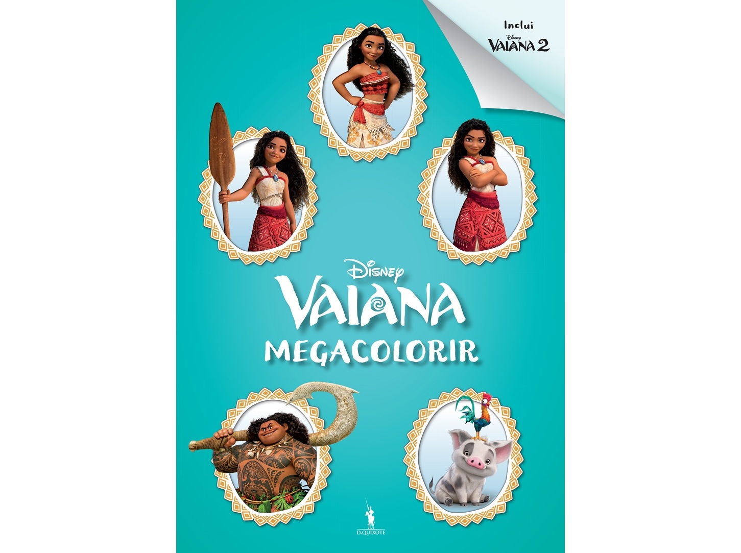 LIVRO MEGACOLORIR VAIANA 1 E 2 DE: DISNEY