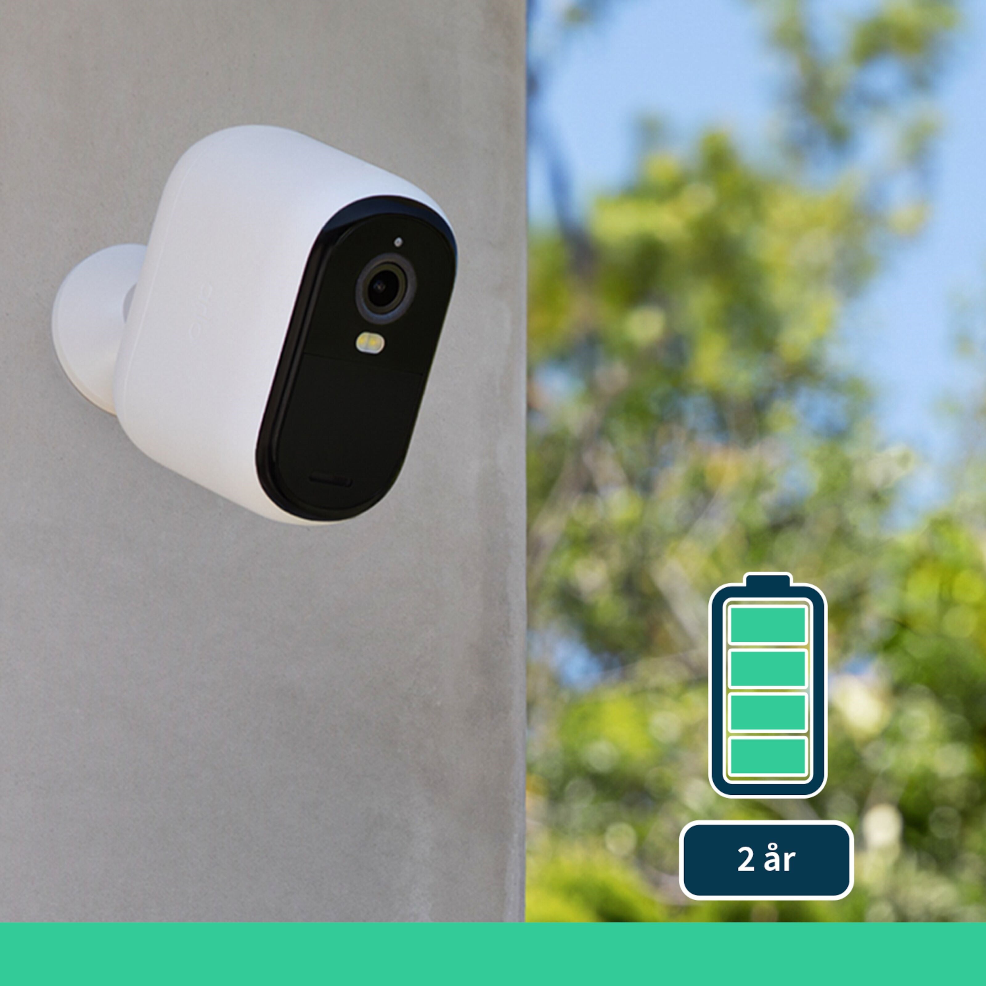 Arlo Essential 2K XL Overvåkingskamera 2-pk.