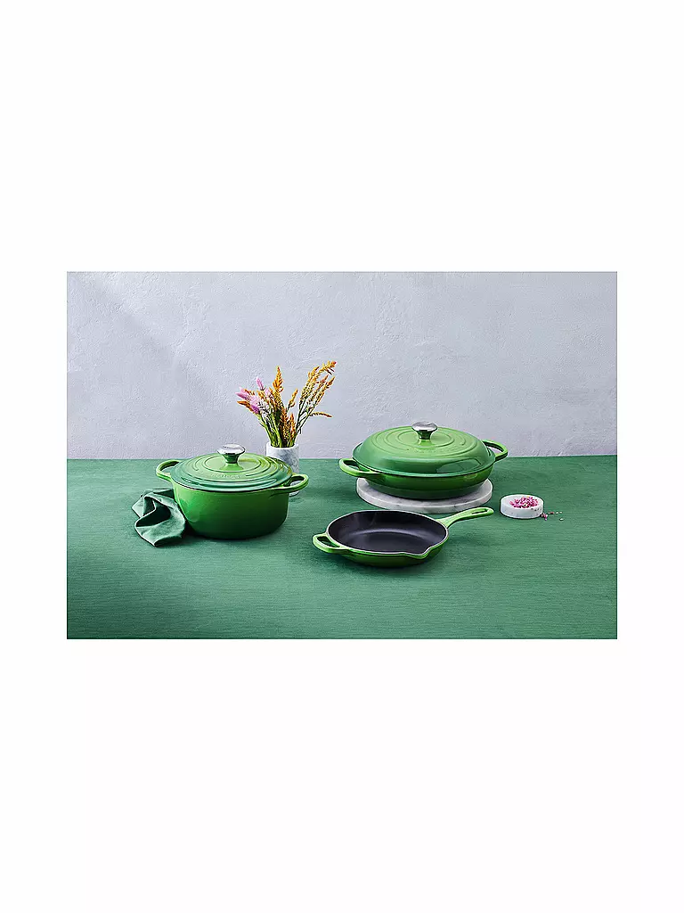 LE CREUSET Gourmet-Profitopf Signature 30cm/3,2l Bamboo Green grün