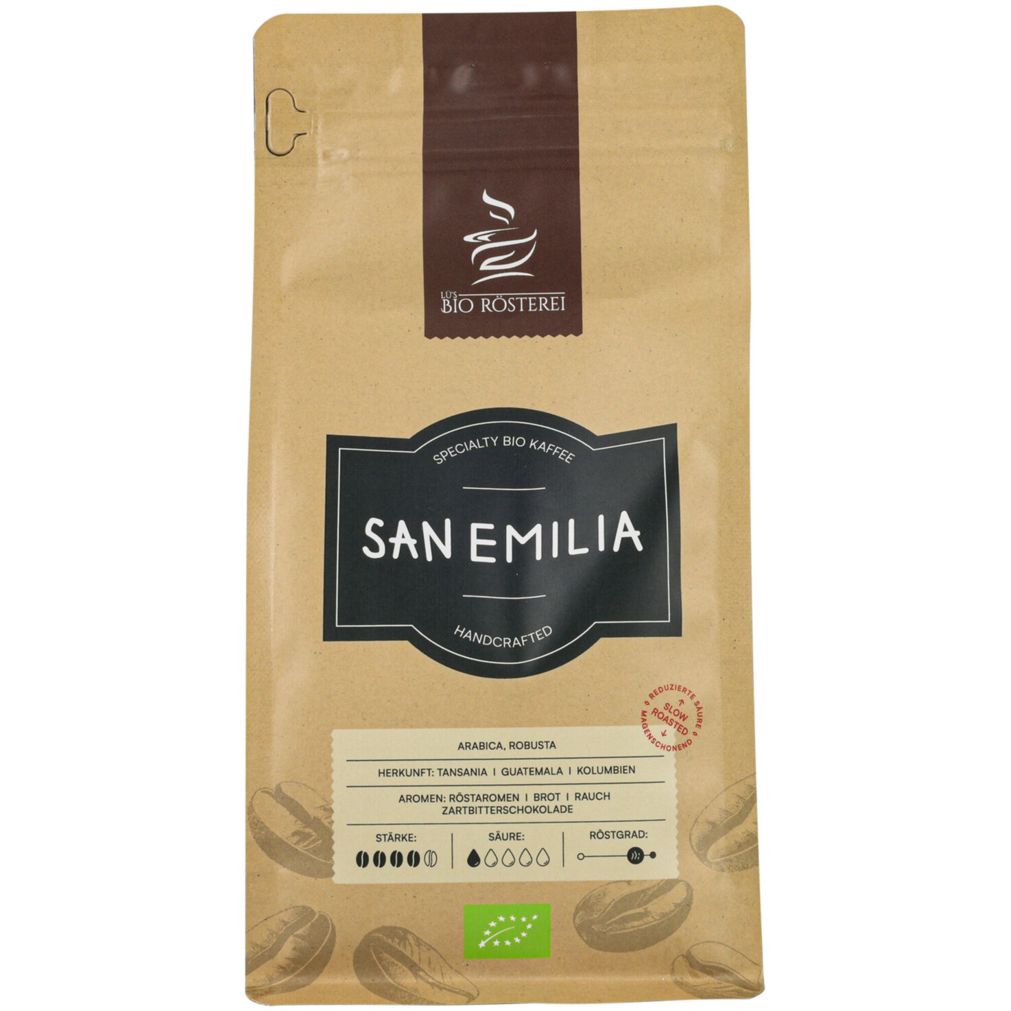 Lü's Bio Rösterei Bohnenkaffee SanEmilia