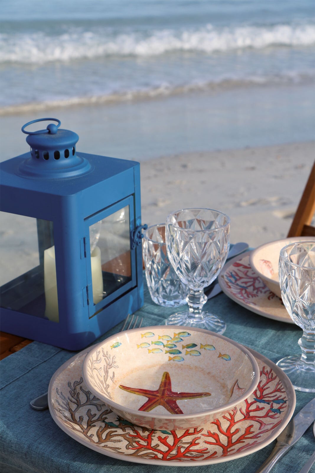ROSE & TULIPANI Teller tief SEA LIFE 2er Set