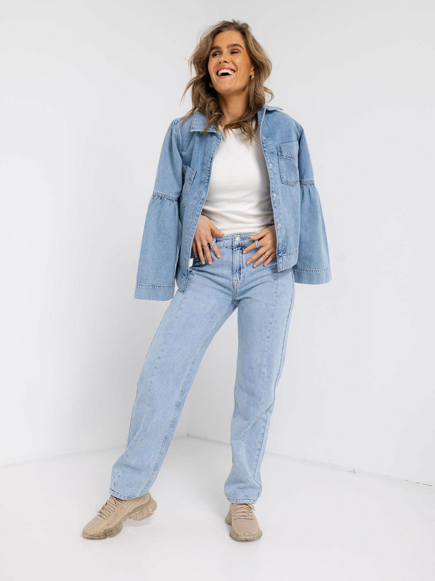 Kenzie Straight Cutline Jeans