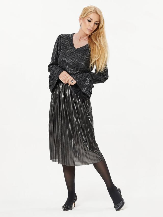 Bluse mit Plissee