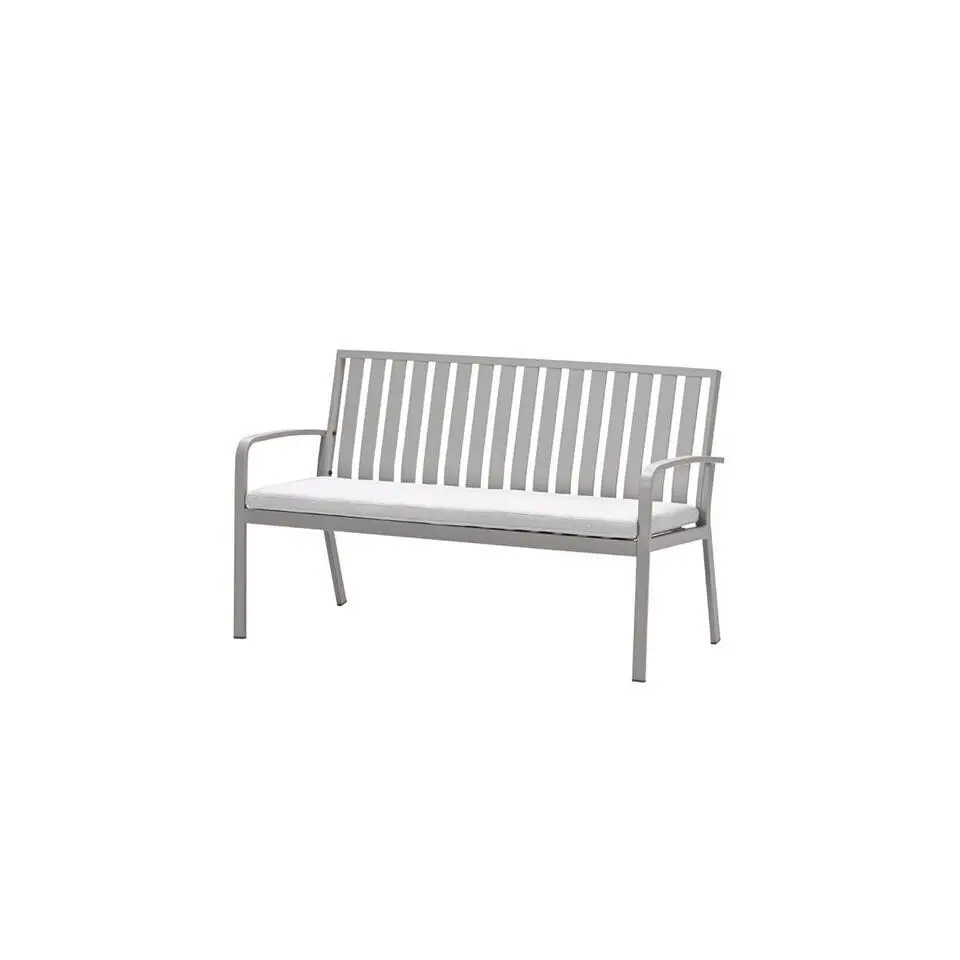 Pisa parkbank - aluminium - taupe - valley sand