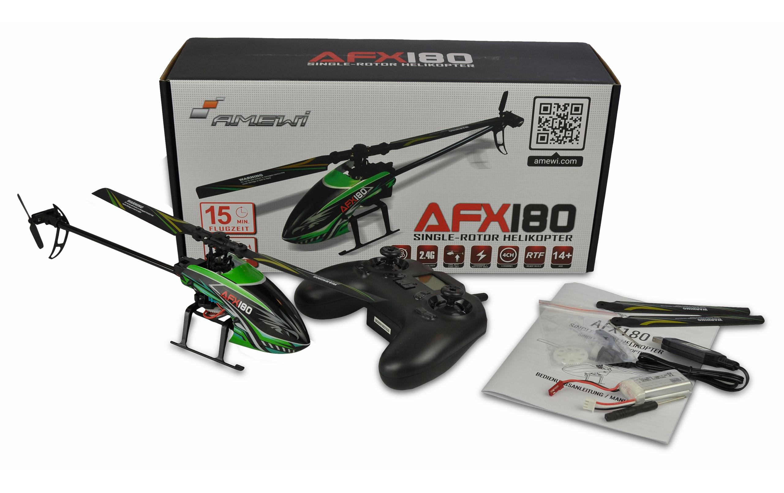Helikopter AFX180 Single-Rotor RTF4-Kanal Singlerotor Heli mit 6G Gyro