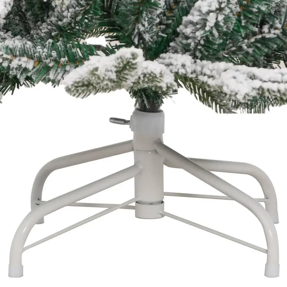 vidaXL Kunstkerstboom met scharnieren en sneeuw 150 cm