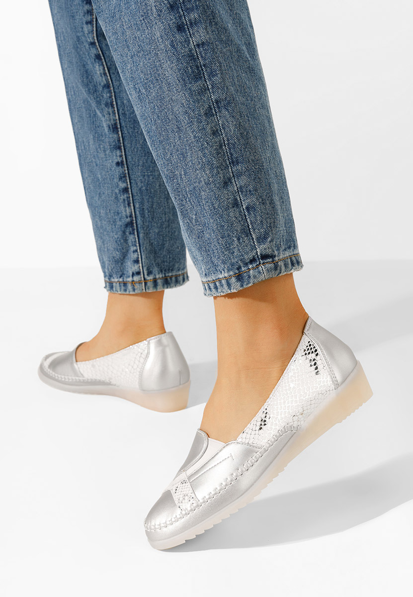 Chaussures casual femme argent Azohra
