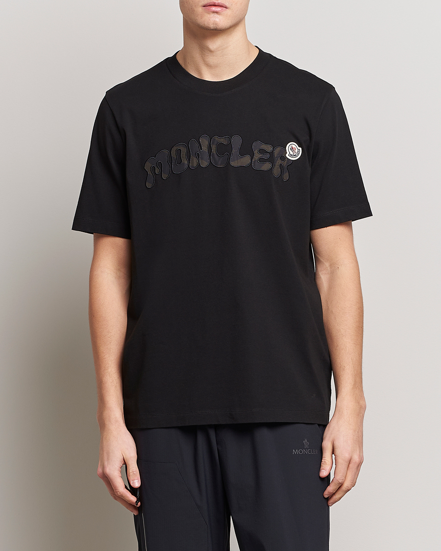 Moncler Embossed Logo T-Shirt Black