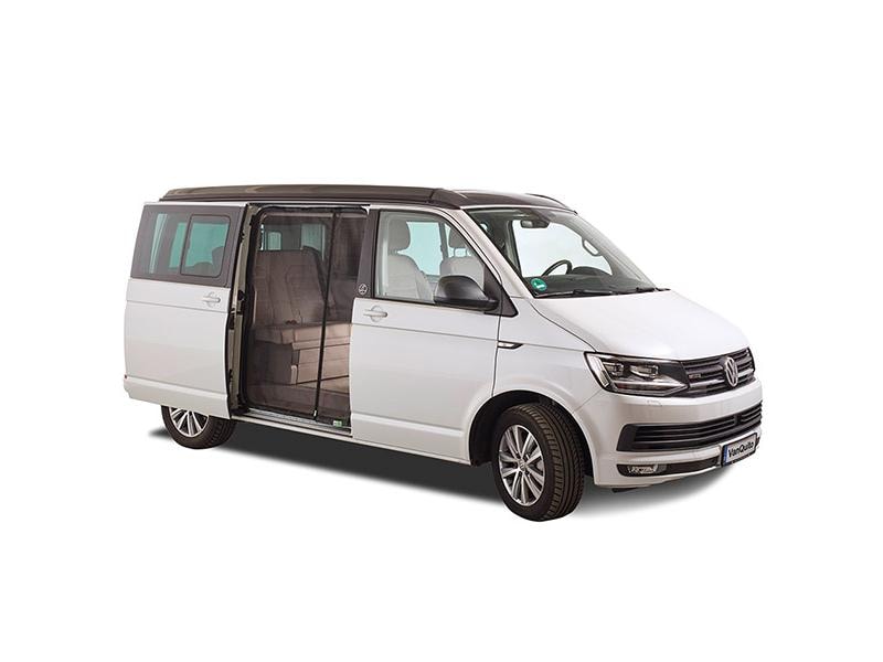 Van Quito Schiebetürenmoskitonetz, Magnet RV, links VW T5/T Insektenschutzgitter Schiebetür links