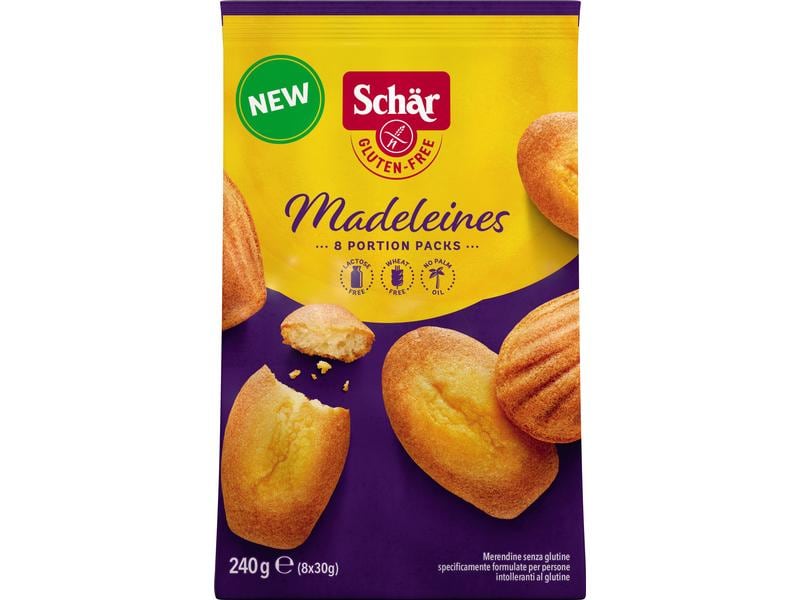 Dr.Schär Madeleines glutenfrei 240 g Muschelförmiges Feingebäck