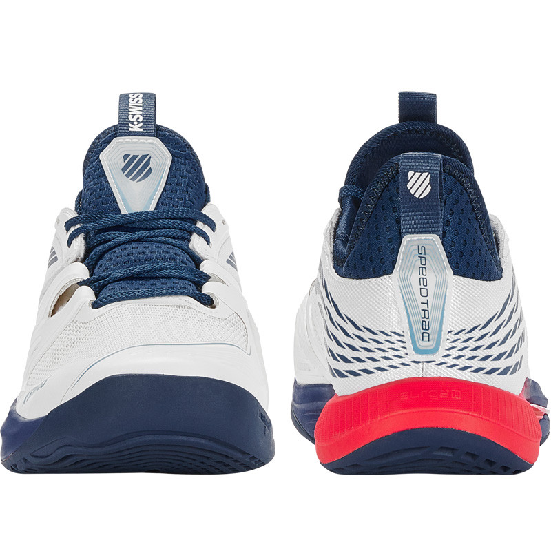 KSwiss Speedtrack homme blanc-bleu-rouge