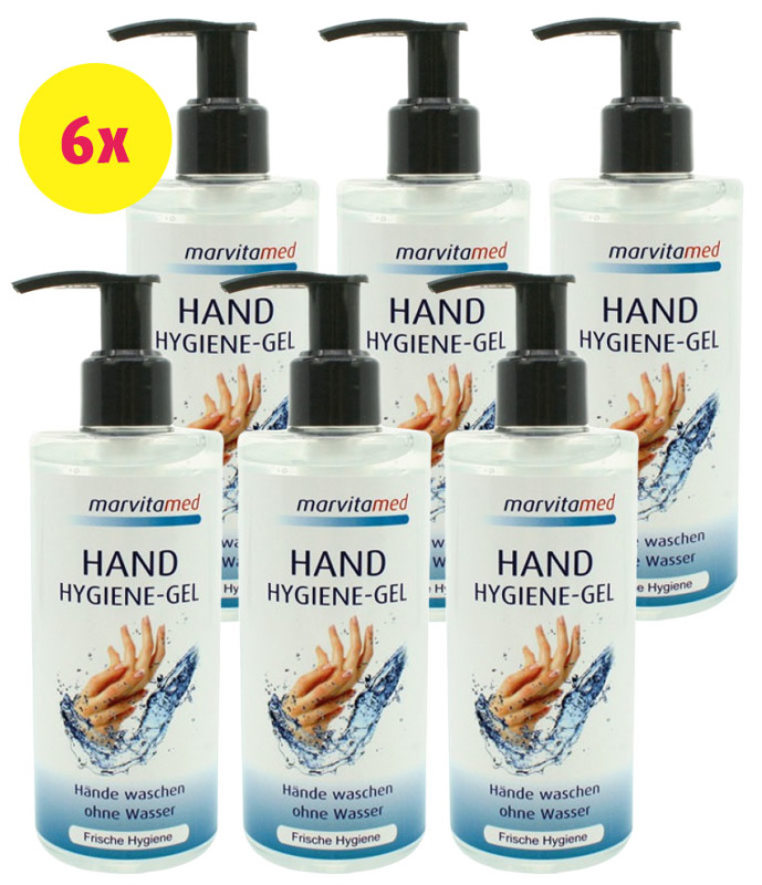 dnl Marvitamed Hygiene Gel met Pomp 6x 250ml