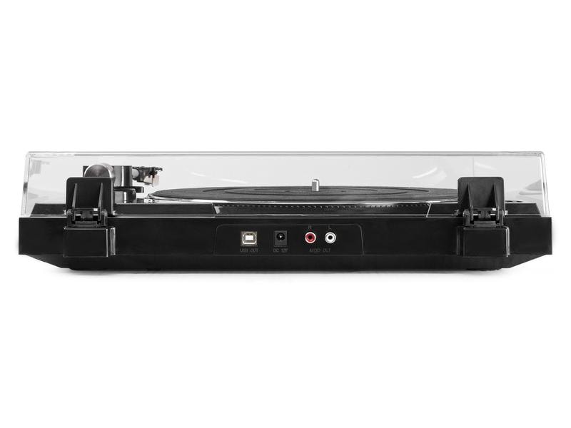 Audizio Plattenspieler RP310 Schwarz Automatischer Plattenspieler mit USB und Umwandlungsmöglichkeit für Schallplatten