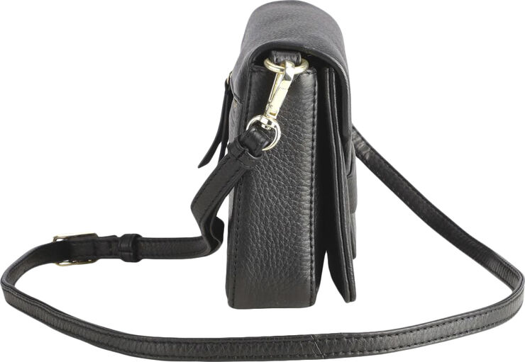 Markberg VanyaMBG Crossbody Bag, Grain Black w/gold